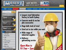 Tablet Screenshot of mascotsteel.com.au